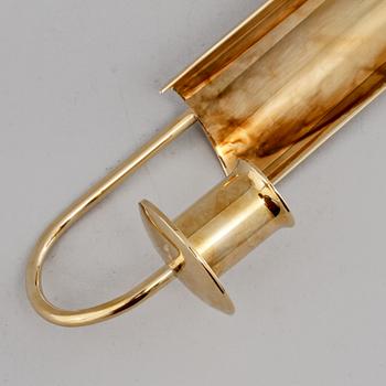 VÄGGLAMPETTER, ett par, "Reflex", Pierre Forsell, Skultuna, 1900-talets fjärde kvartal.