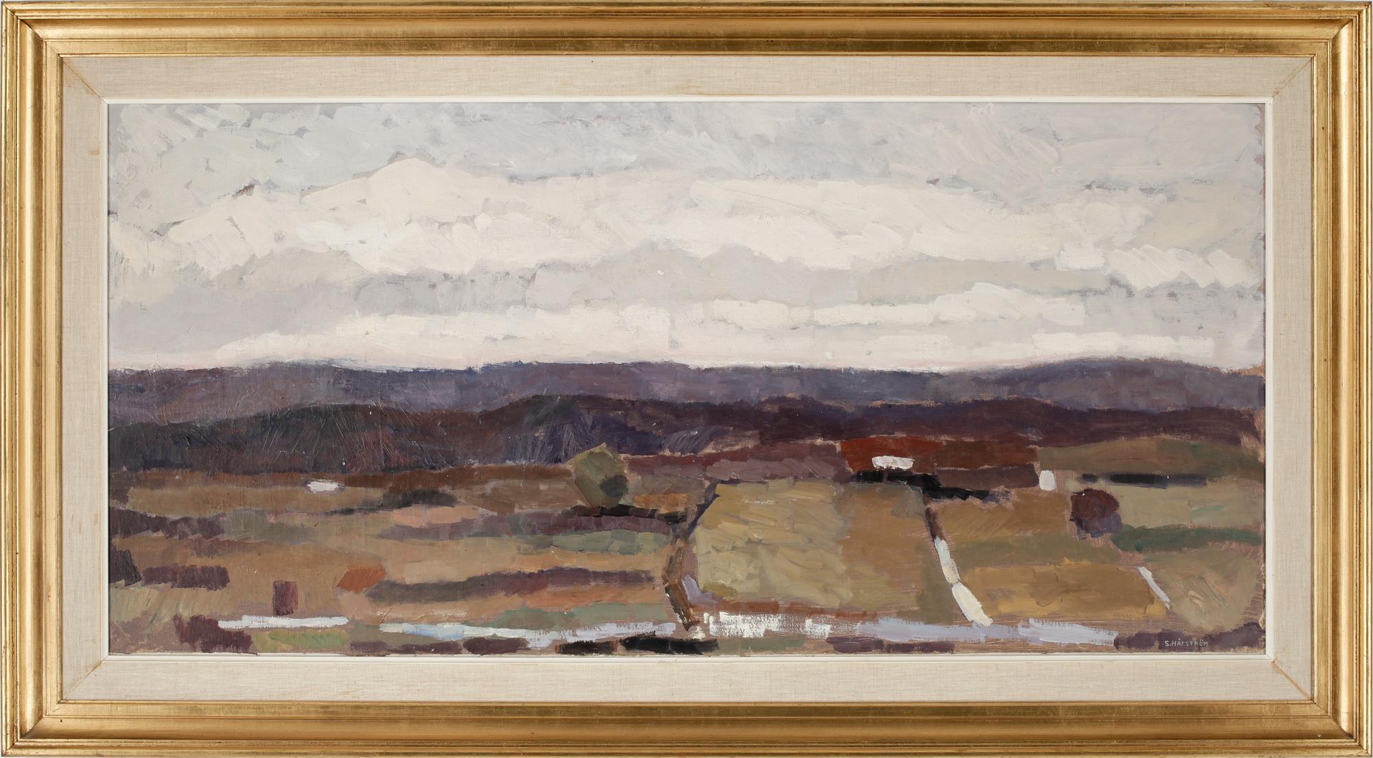 STINA HÅFSTRÖM, olja på pannå, sign.