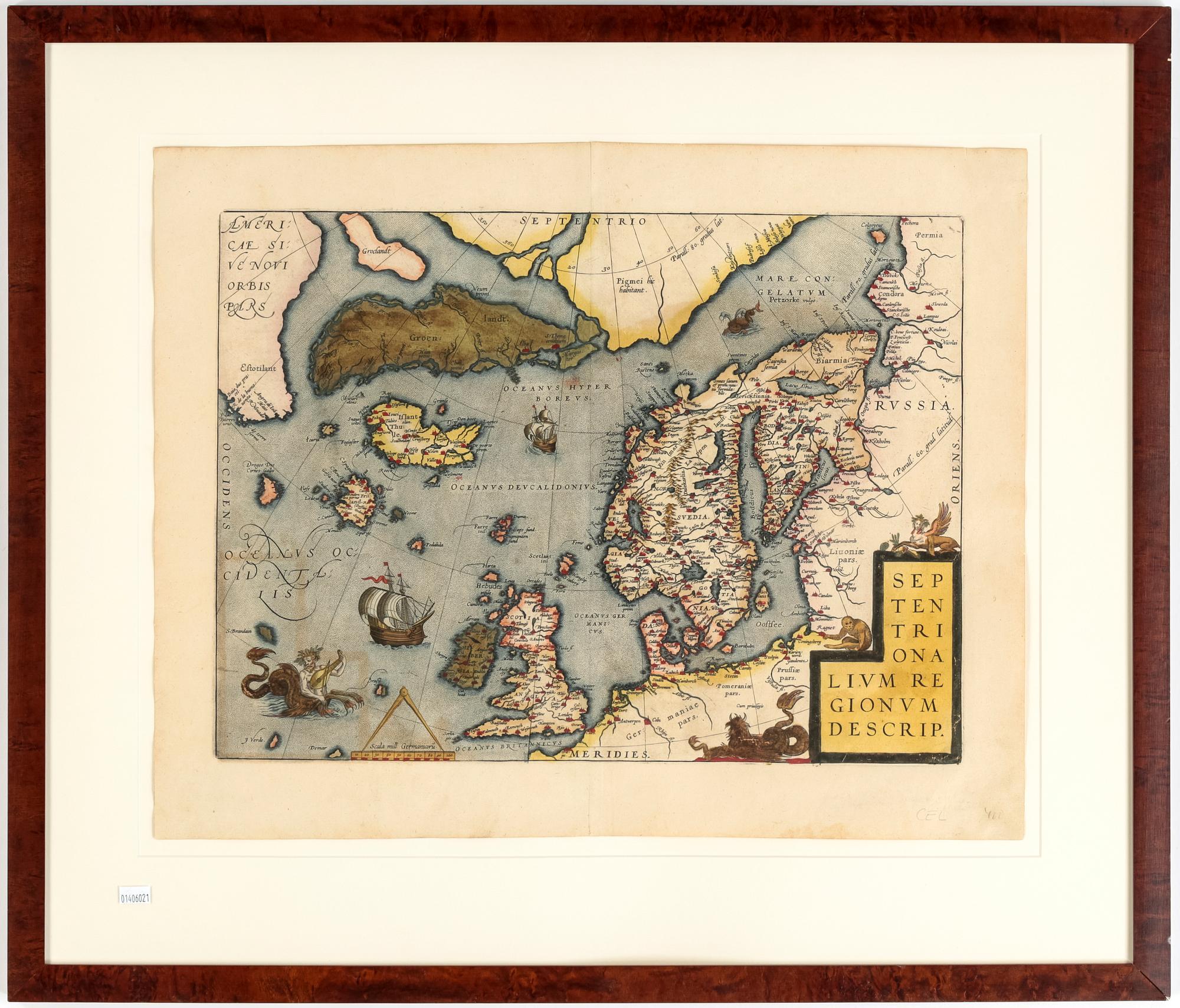 KARTA, "Septentrionalium regionum descrip", trol 1500-tal.