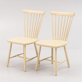 Carl Malmsten, chairs, 6 pcs, "Lilla Åland", mid-20th century.