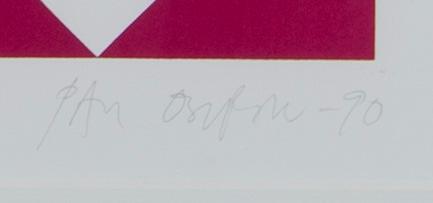 PAUL OSIPOW, serigrafi, signerad och daterad -90, H.C.