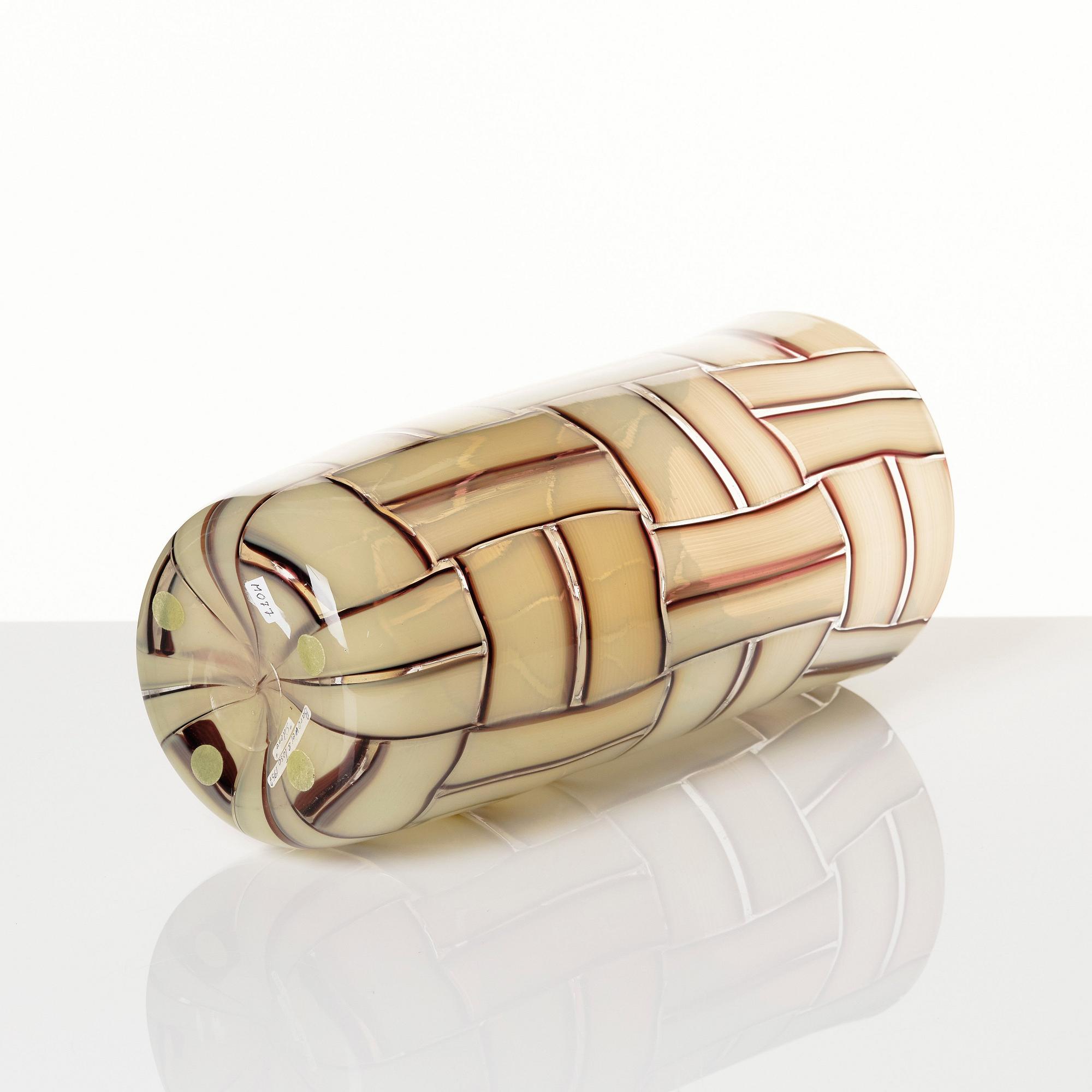 Ercole Barovier, a 'Sidone' glass vase, Barovier e Toso, Murano Italy 1950-60s.