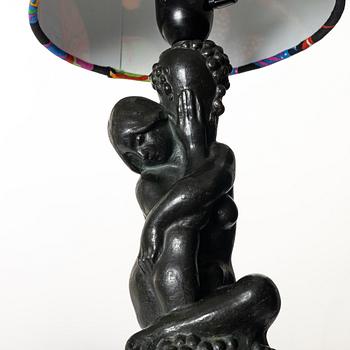 Axel Gute, bordslampa, Herman Bergman.