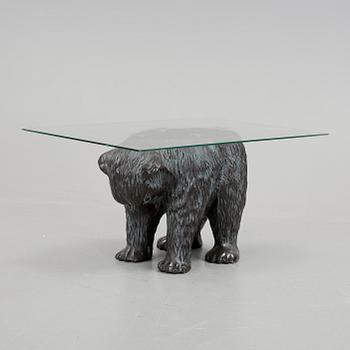 SOFFBORD, gjutmassa och glas, 1900/2000.