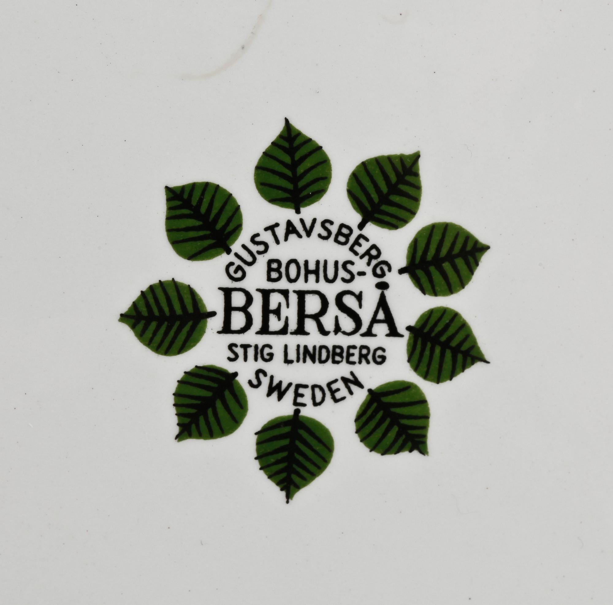 SERVIS, 23 delar, porslin, "Berså" Stig Lindberg, Gustavsberg, 1960/70-tal.