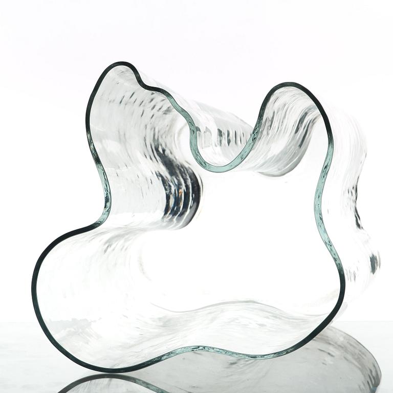 Alvar Aalto, a clear glass vase, Iittala, Finland 1950-60´s, model 3031.