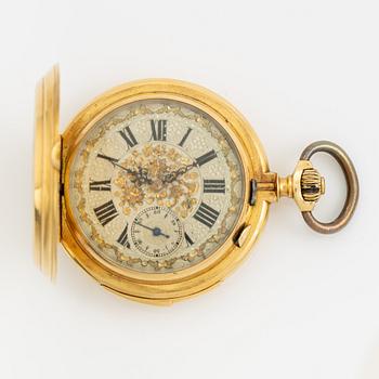 Pocket watch, hunter, 54 mm.