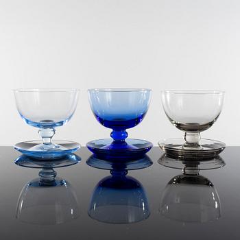 REIJMYRE, 14 stycken, coupeglas "Puck", 1900-talets andra hälft.