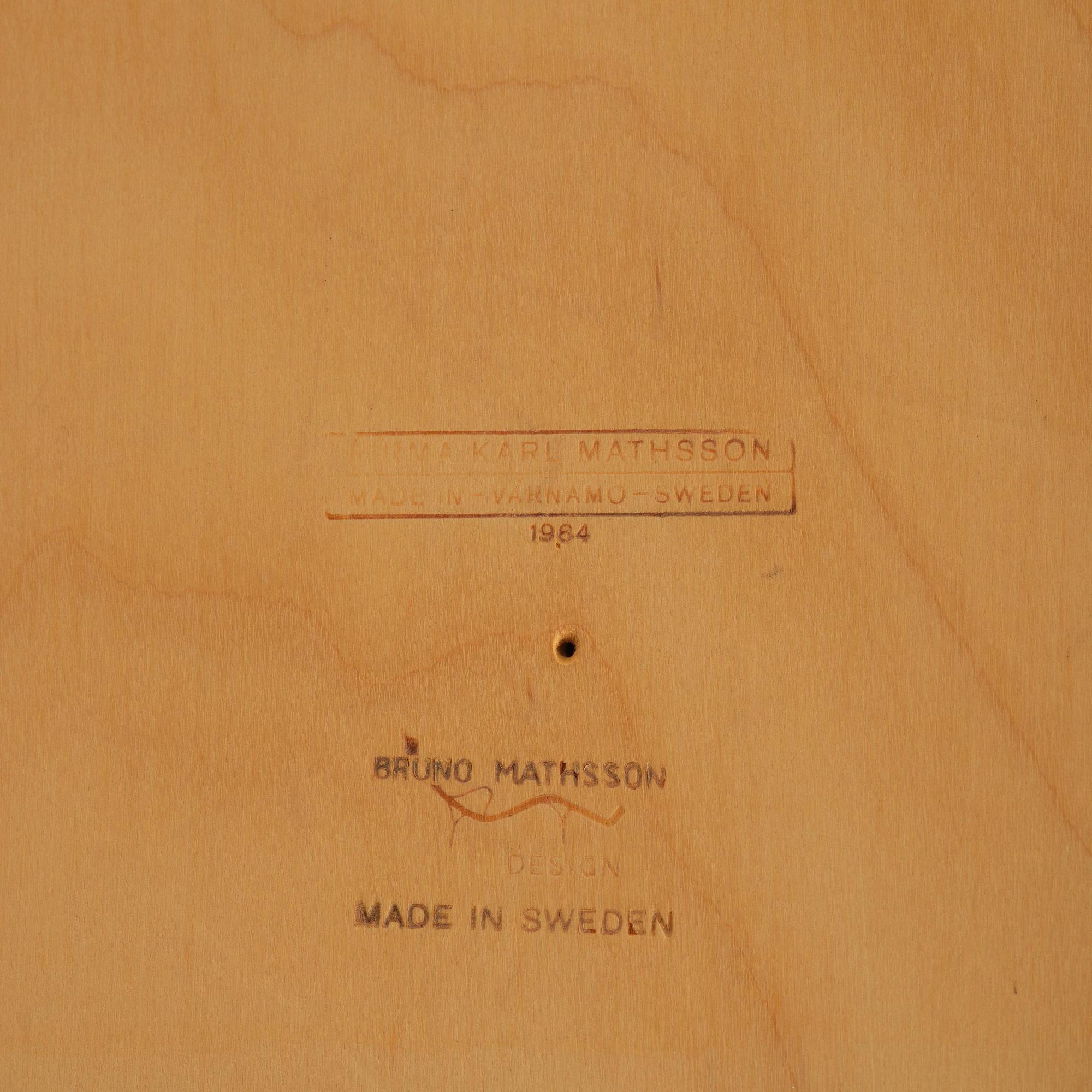 Bruno Mathsson, a magazine table, Firma Karl Mathsson, Värnamo, 1964.
