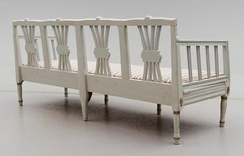 SOFFA, sengustaviansk, enligt uppgift Hälsingland, 1800-talets första hälft.