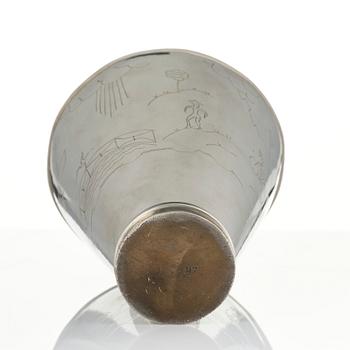 Nils Fougstedt, Vase, Firma Svenskt Tenn, Stockholm, 1925.