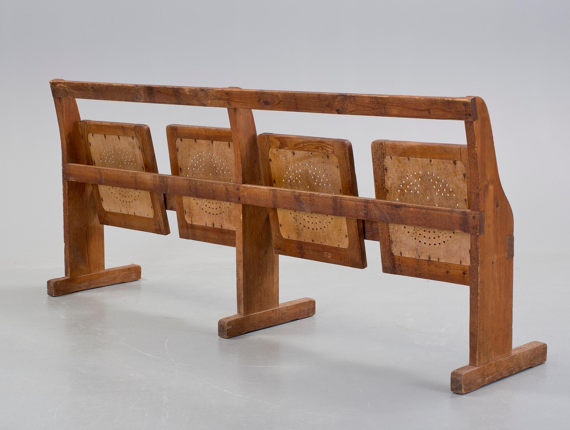 BÄNKRAD, furu, 1900-talets första hälft.