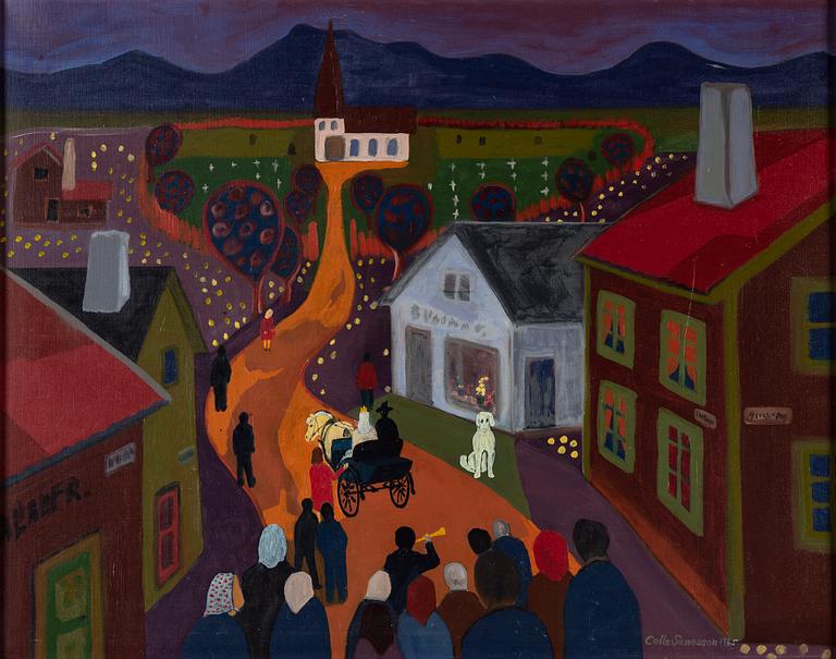 KEJSAR CALLE SUNESSON, olja på duk, signerad och daterad 1965.