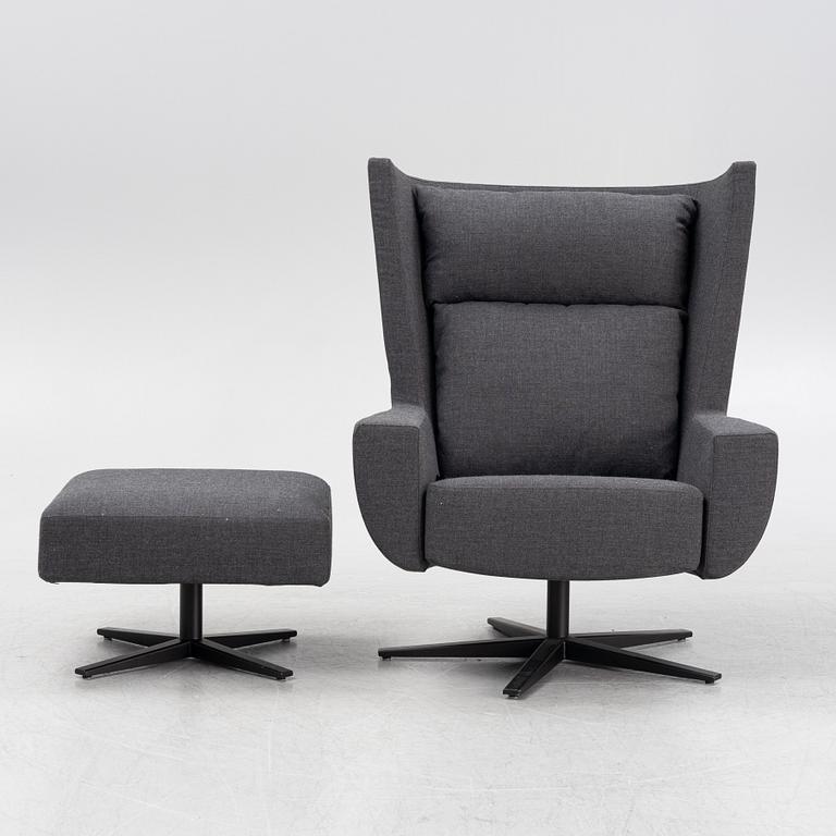 Helge Taraldsen, Easy Chair with Footrest, 'Echo', Slettvoll, Norway 21st century.