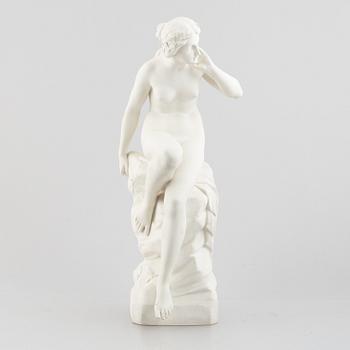 A biscuit porcelain sculpture, Gustafsberg, dated 1905.