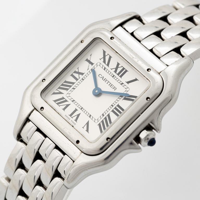 Cartier, Panthére, armbandsur, 27 x 27 (37) mm.