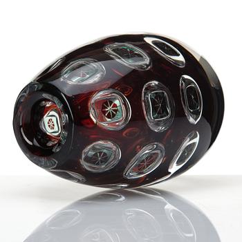 Edvin Öhrström, an 'ariel' glass vase, Orrefors, Sweden 1955.