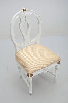 STOLAR, 8 st, gustaviansk stil, 1900-talets andra hälft.