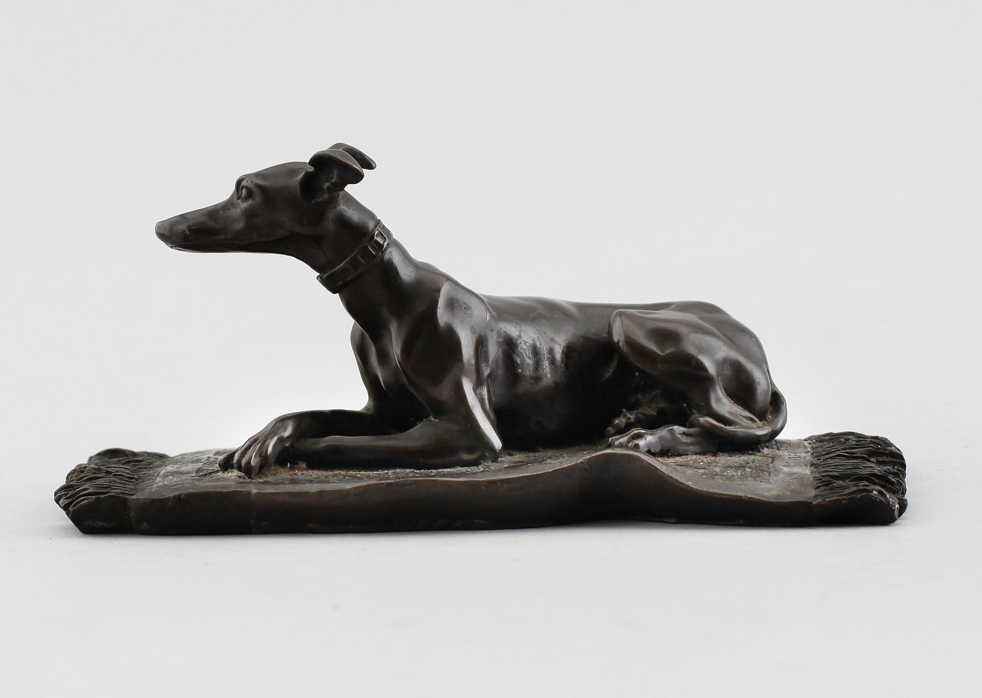 FIGUR, brons, signerad O.F.A, 1900-tal.