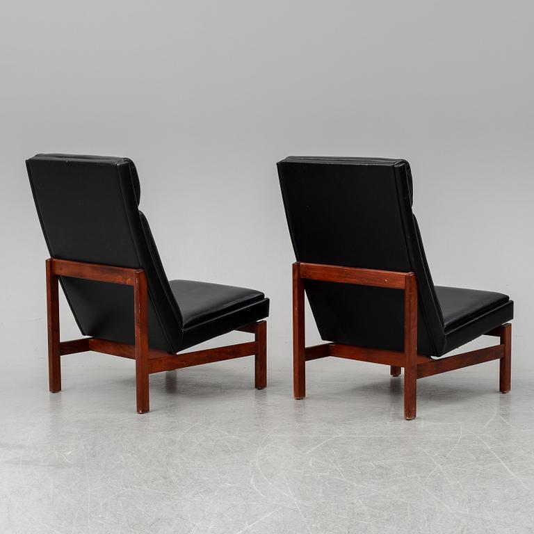 KARL ERIK EKSELIUS, a pair of armchairs.