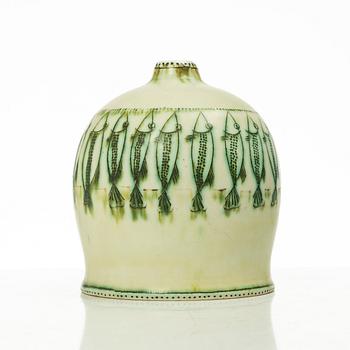 Anders Bruno Liljefors, a stoneware vase, Gustavsbergs Studio, Sweden, ca 1950.