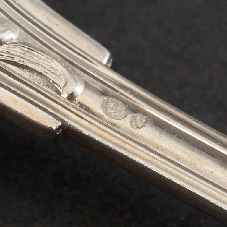 A SET OF 72 PS SILVER CUTLERY, Cohr, Denmark, mid 20th century.