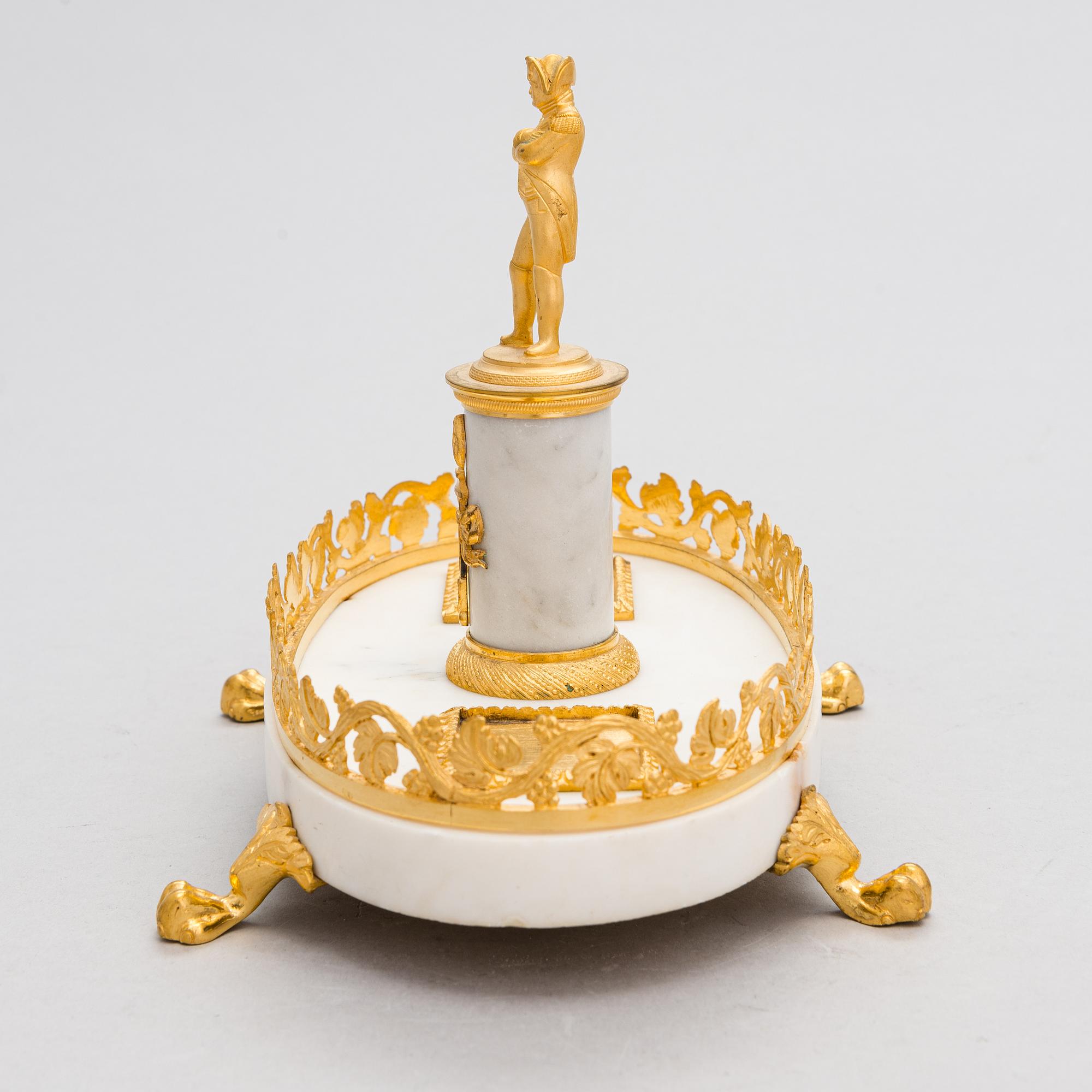 A French or Swedish Empire writing stand, mid 19th century.