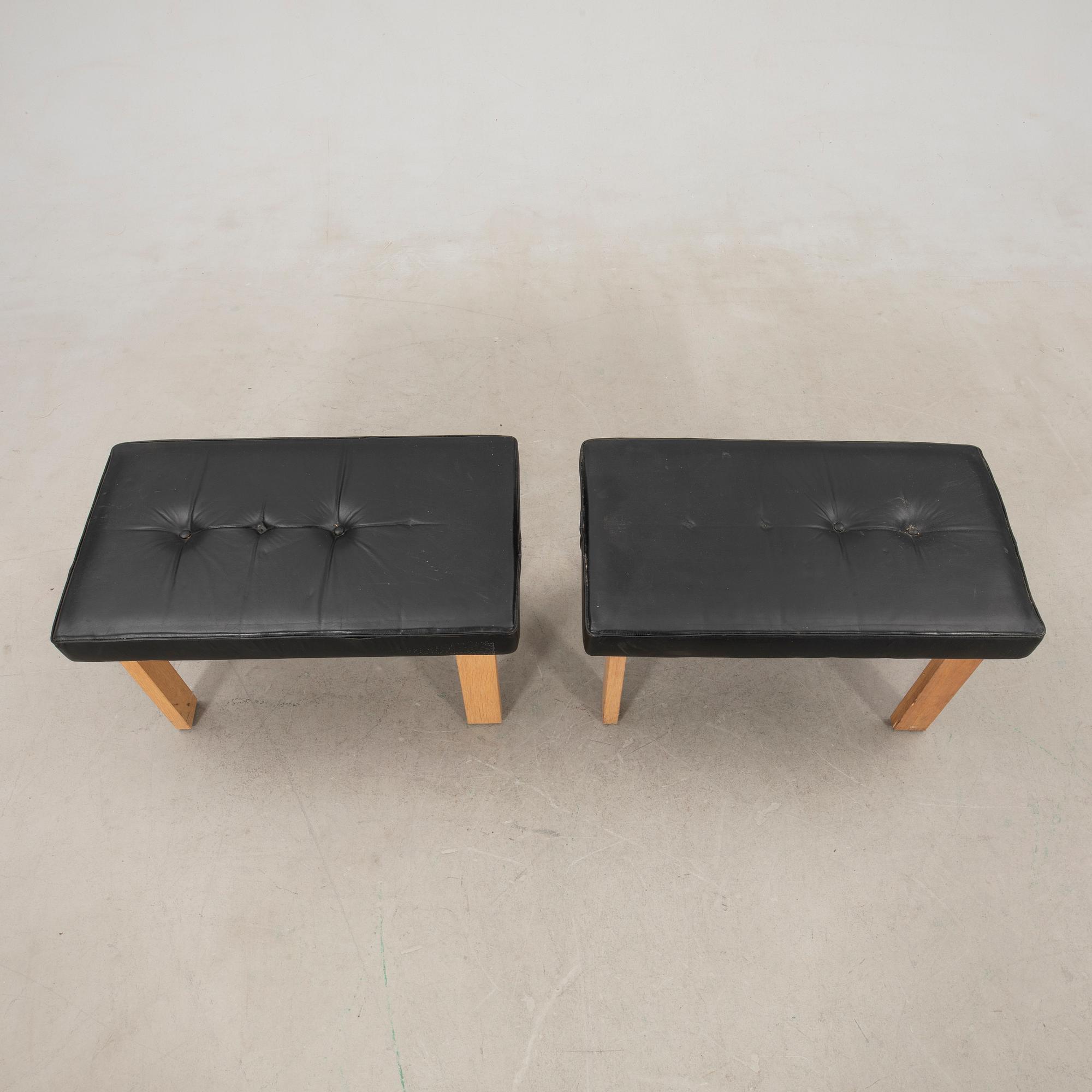 Benches 1 pair, late 20th century.