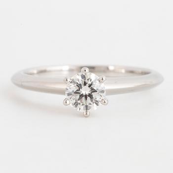 TIFFANY & CO, brilliant-cut diamond ring 0.48 ct.