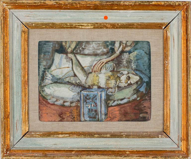 ENDRE NEMES, tempera, signerad och daterad 1941.