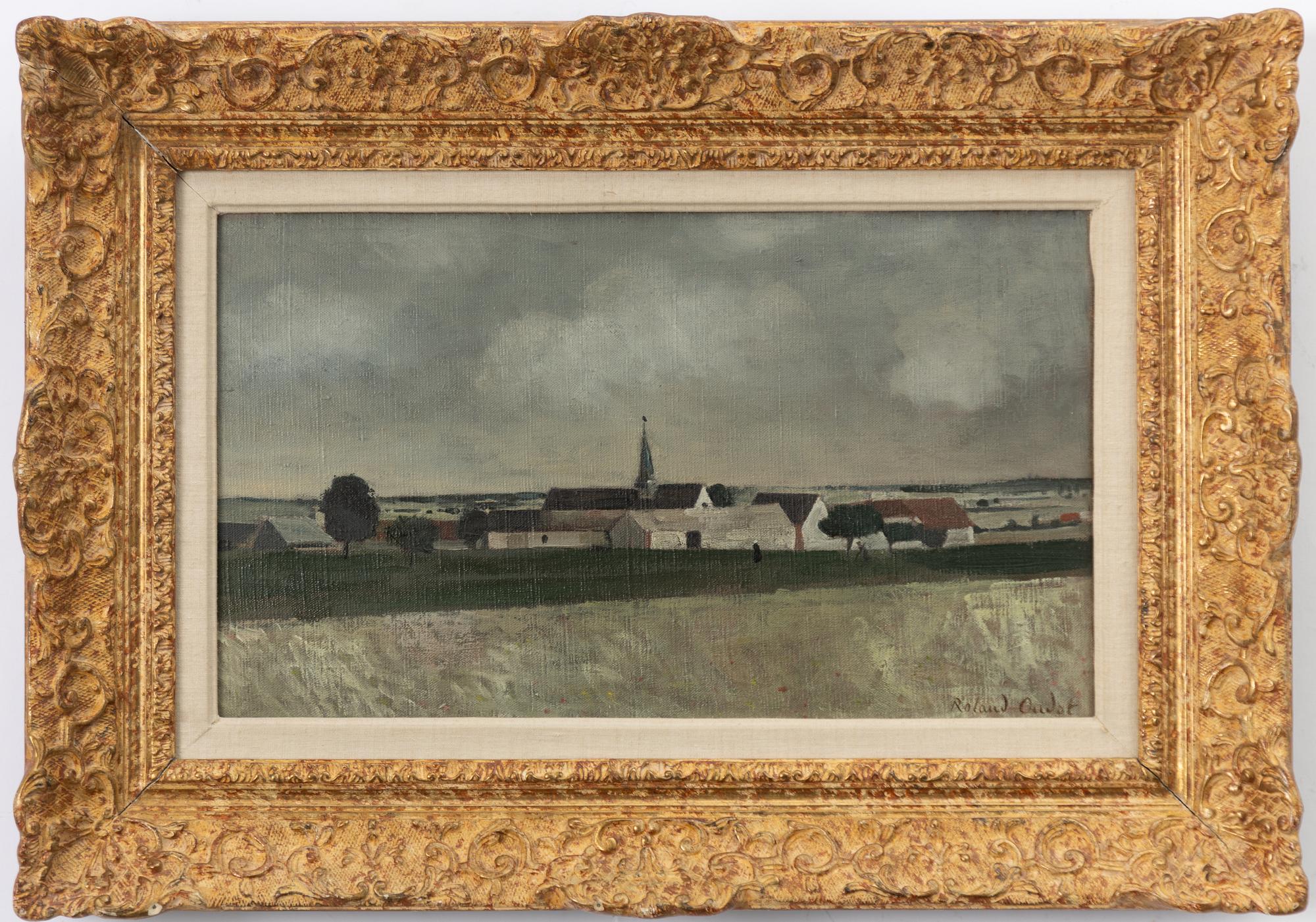 Roland Oudot, Landscape with a village.