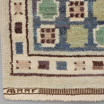 Märta Måås-Fjetterström, A carpet, "Hästhagen", knotted pile, ca 346 x 218,5-220 cm, signed AB MMF.