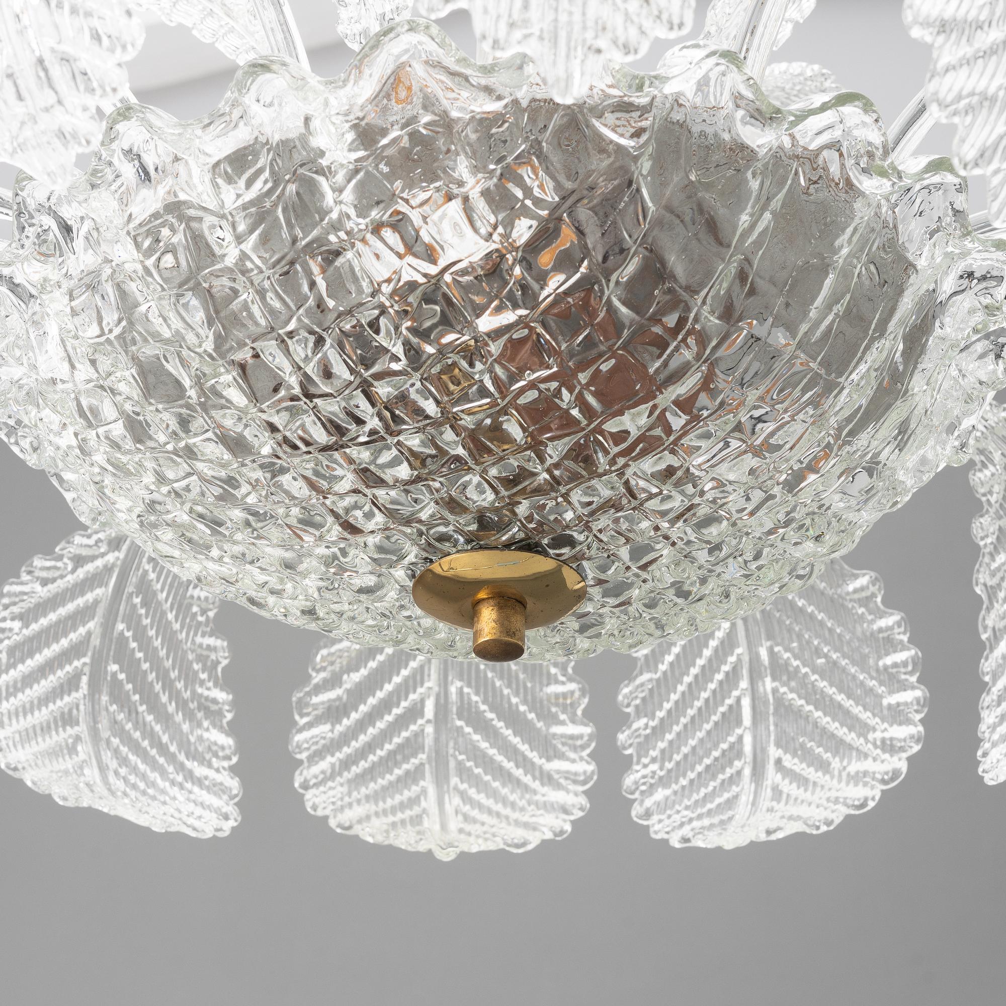 Chandelier, Venetian style, mid-20th century.