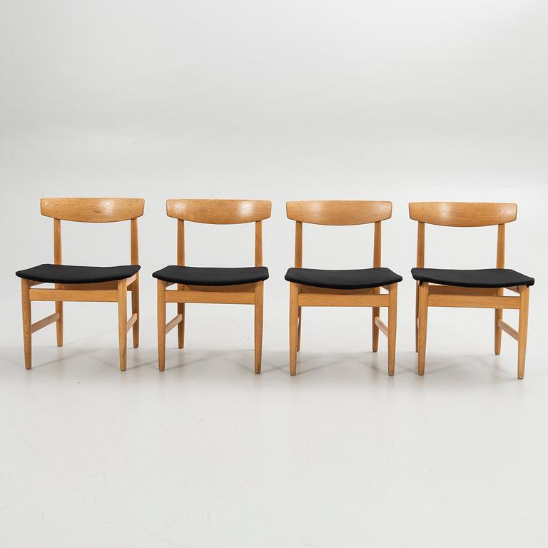 Børge Mogensen, Chairs, 4 pcs, "Öresund", Karl Andersson & Söner, second half of the 20th century.