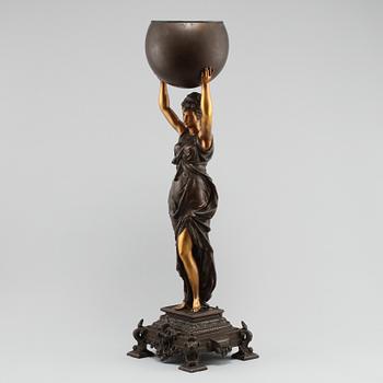 SKULPTUR, patinerad metall, sekelskiftet 1800/1900.