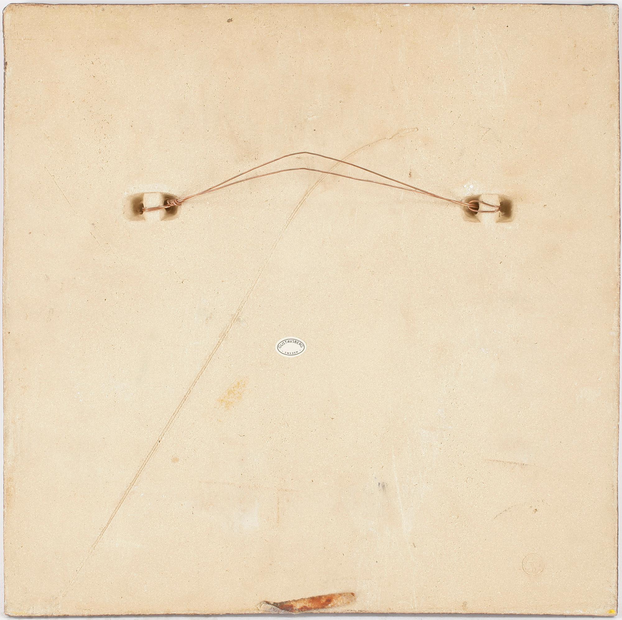 VÄGGRELIEF, stengods, Stig Lindberg, Gustavsberg.