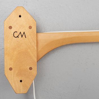 Carl Malmsten, a 'Staken' wall lamp.