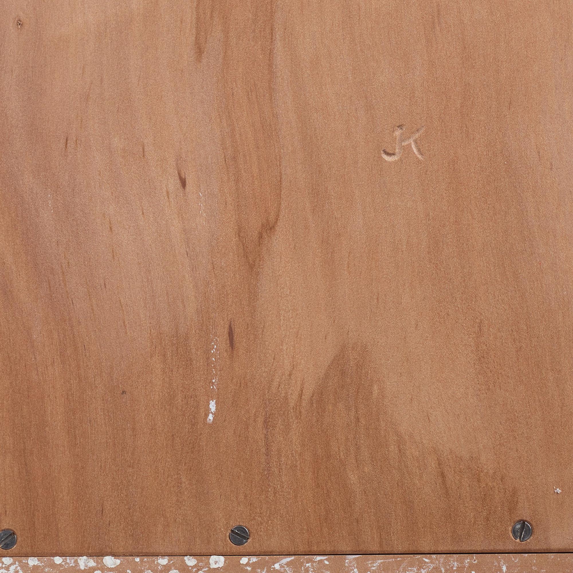 James Krenov, a wall cabinet, executed in his own workshop, Bromma, Sweden ca 1973.