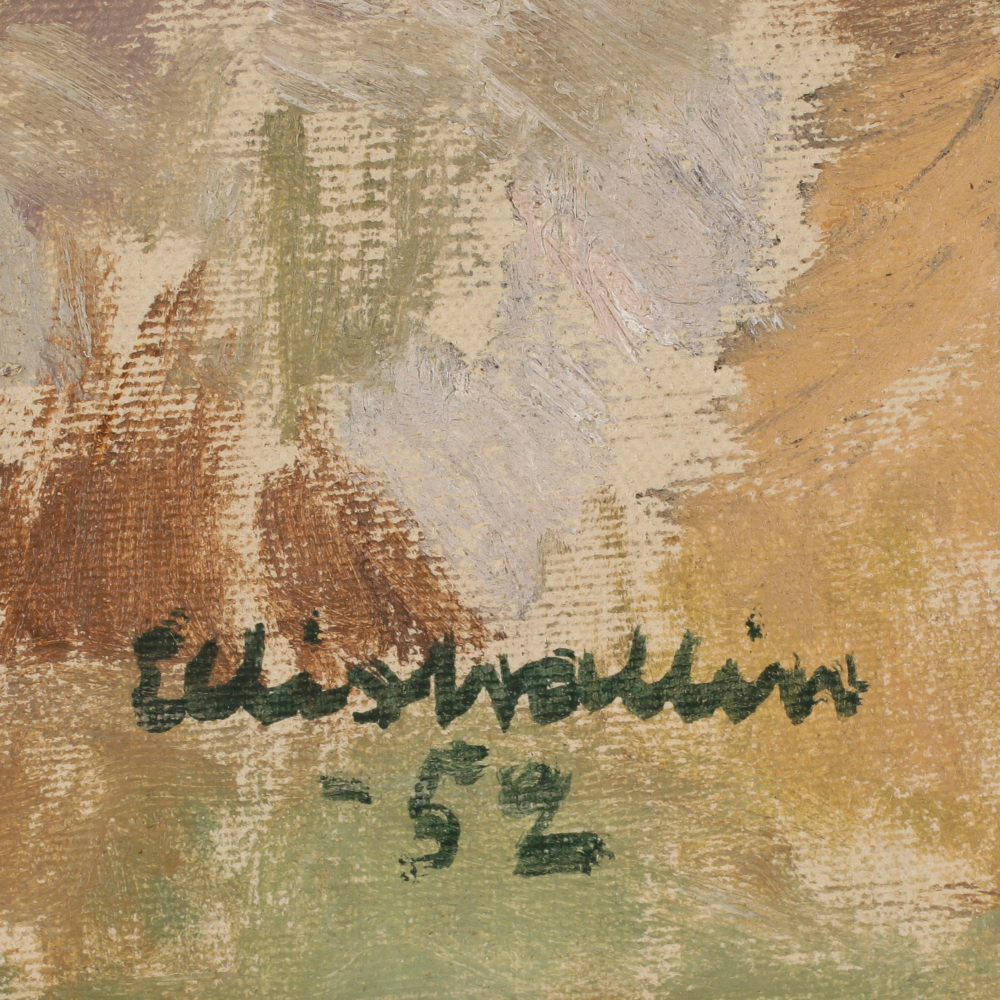 ELLIS WALLIN, olja på duk, sigenrad och daterad -52.