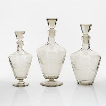 A 102-piece 'Margareta' glass service, Eda glasbruk, 1943-53.
