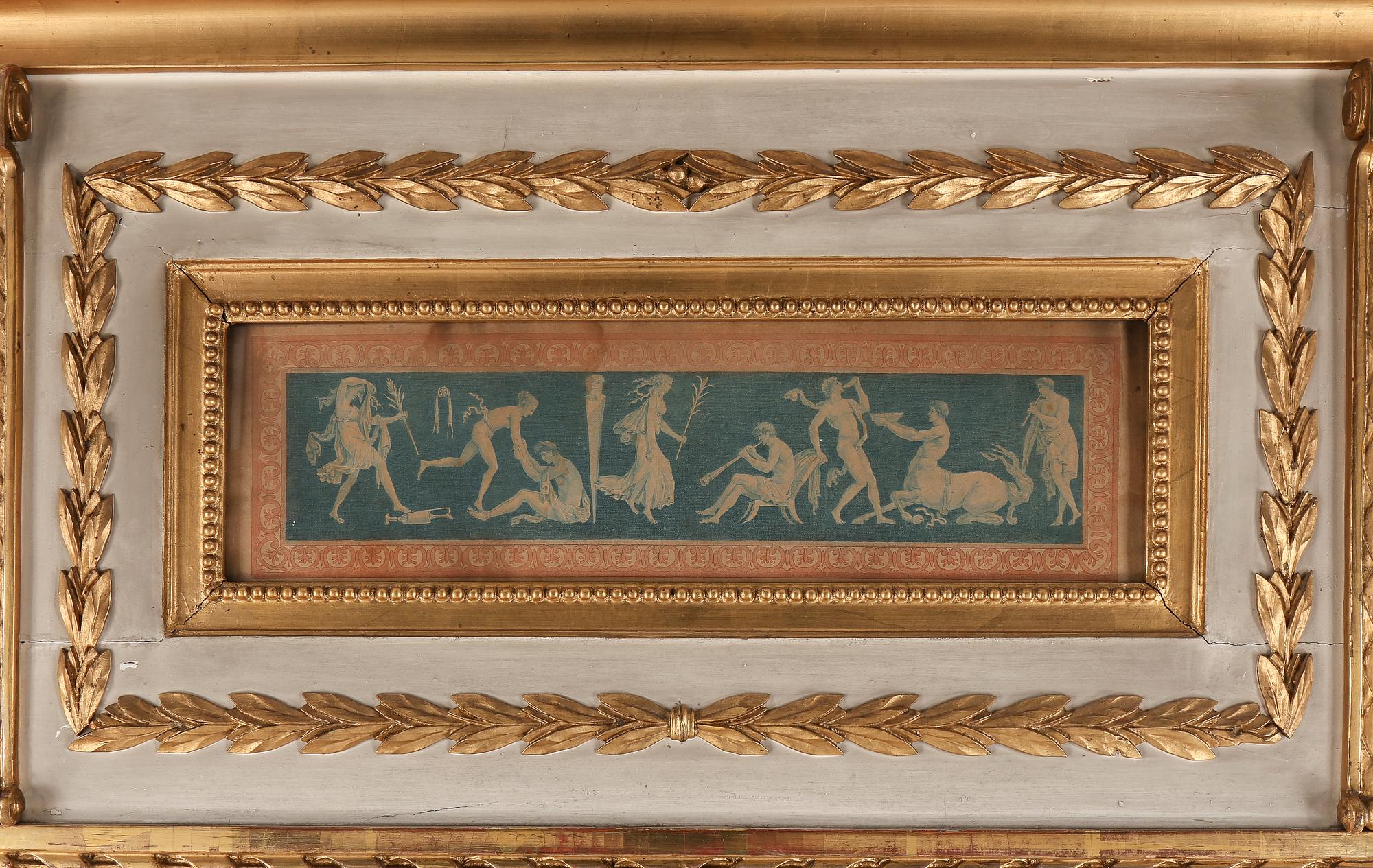 SPEGEL, sengustaviansk, omkring år 1800.