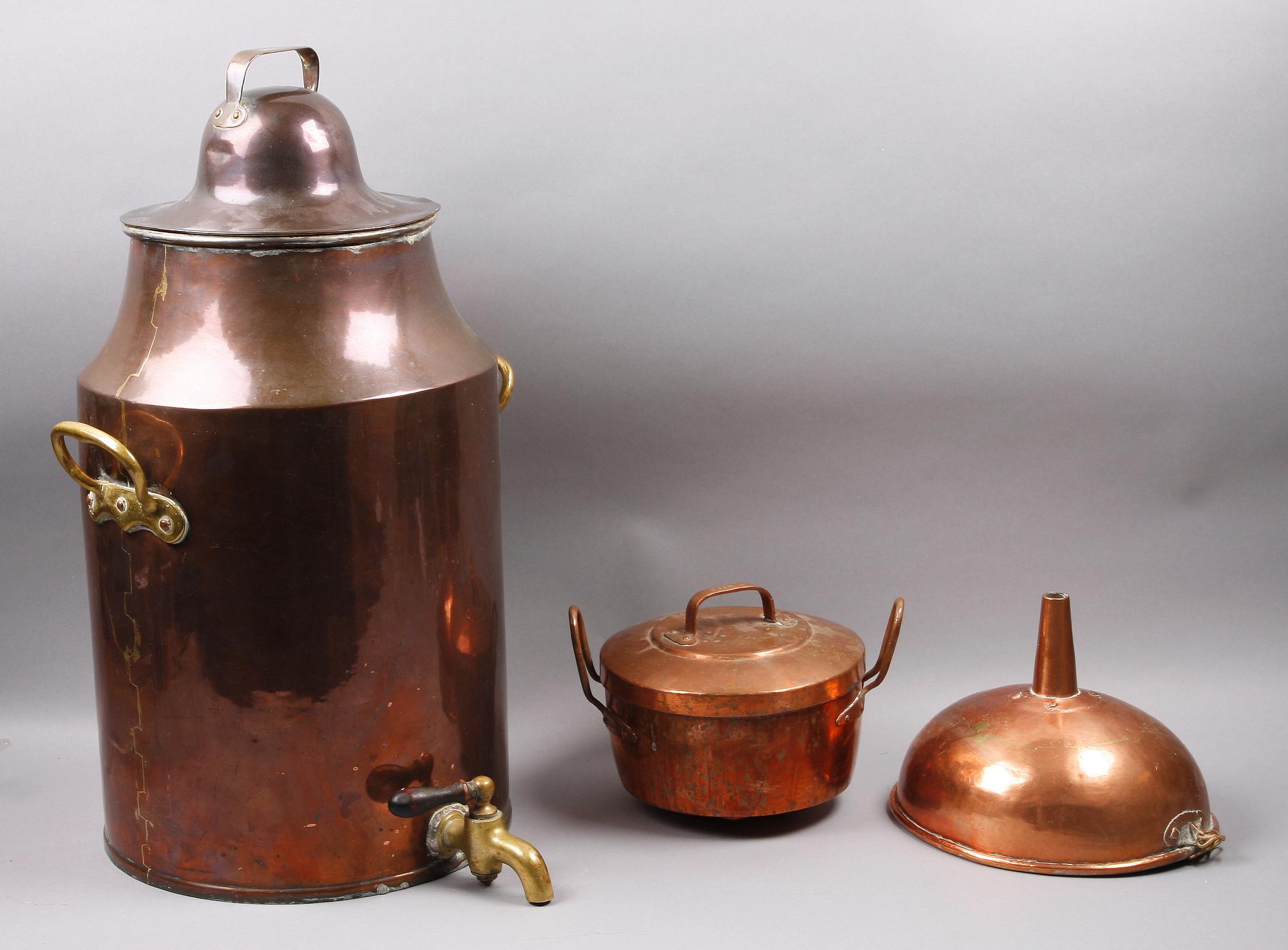 PARTI KOPPAR, 3 delar, 1800-tal.