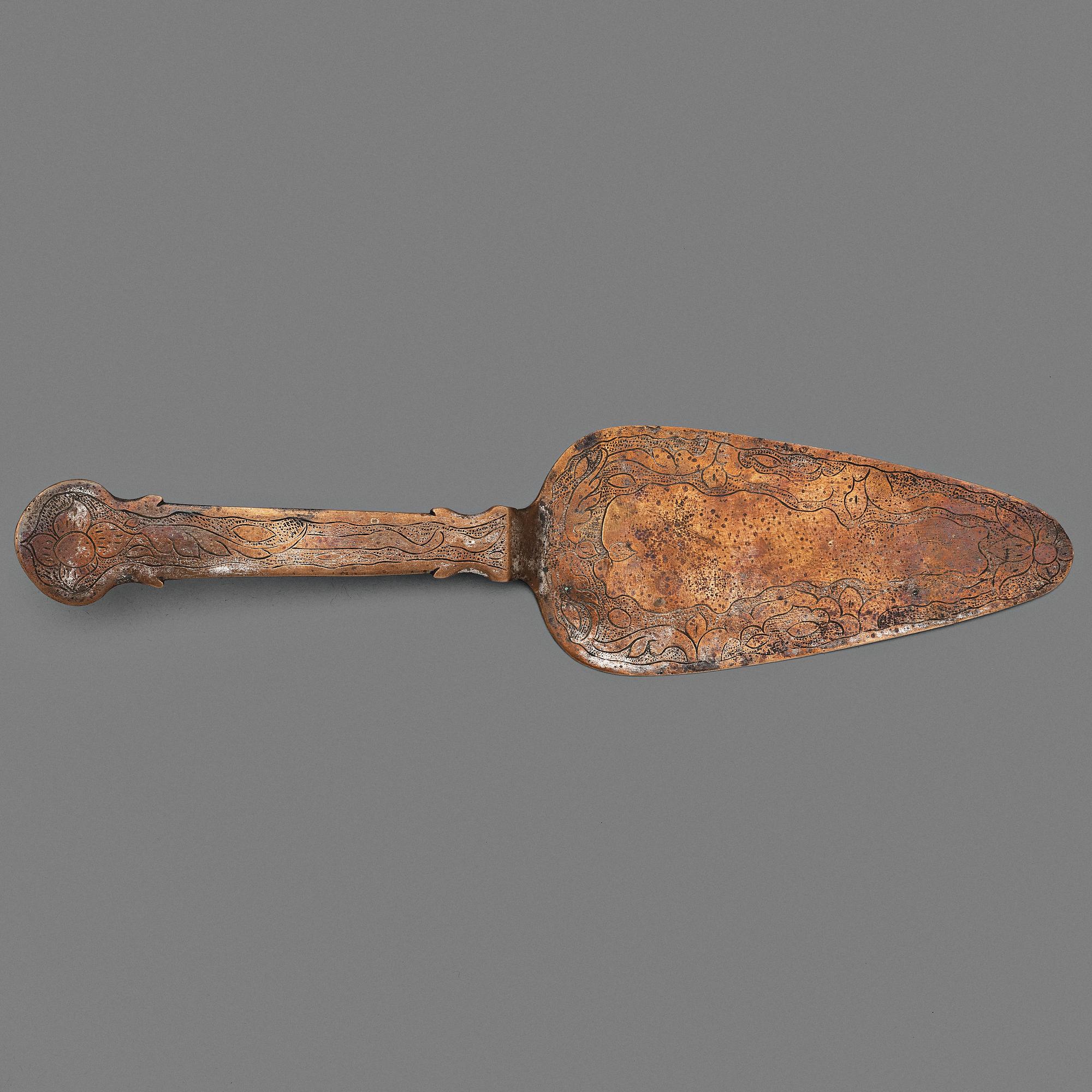 TÅRTSPADE, av mästersmed Isak Gråsten (1770-1821), Wedevågs bruk.