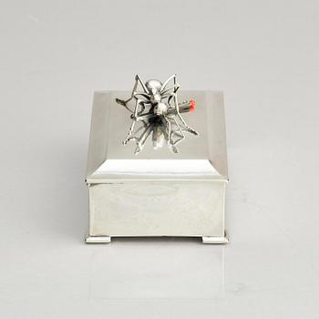 Kay Bojesen, a silver matchbox case, Copenhagen.