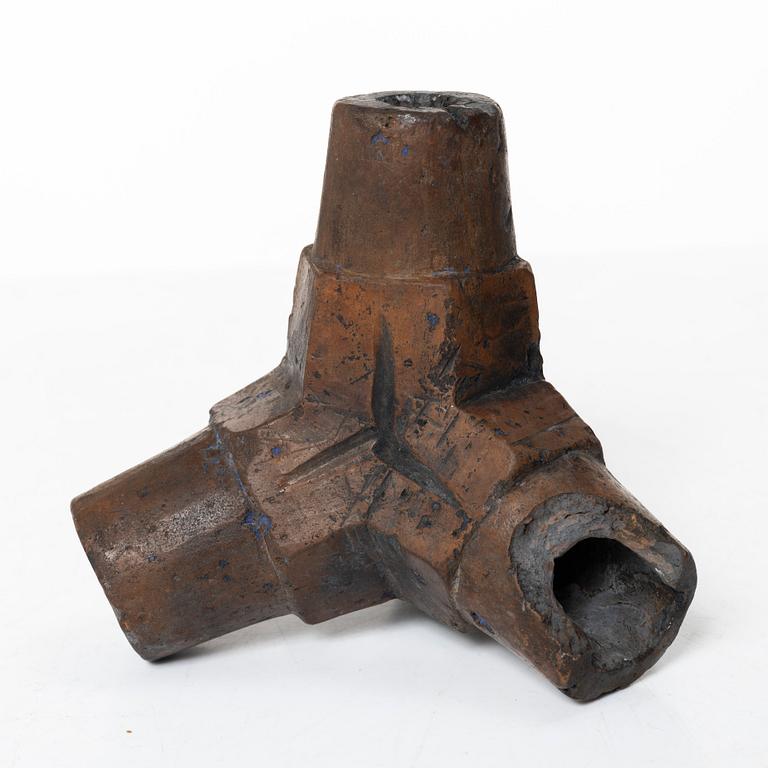 A 'caltrop' candlestick, Southern Sweden, 18th/19th century.