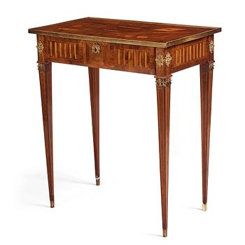 A Gustavian marquetry table by P. Rundgren (active 1779-1785), executed in the workshop of G. Iwersson.