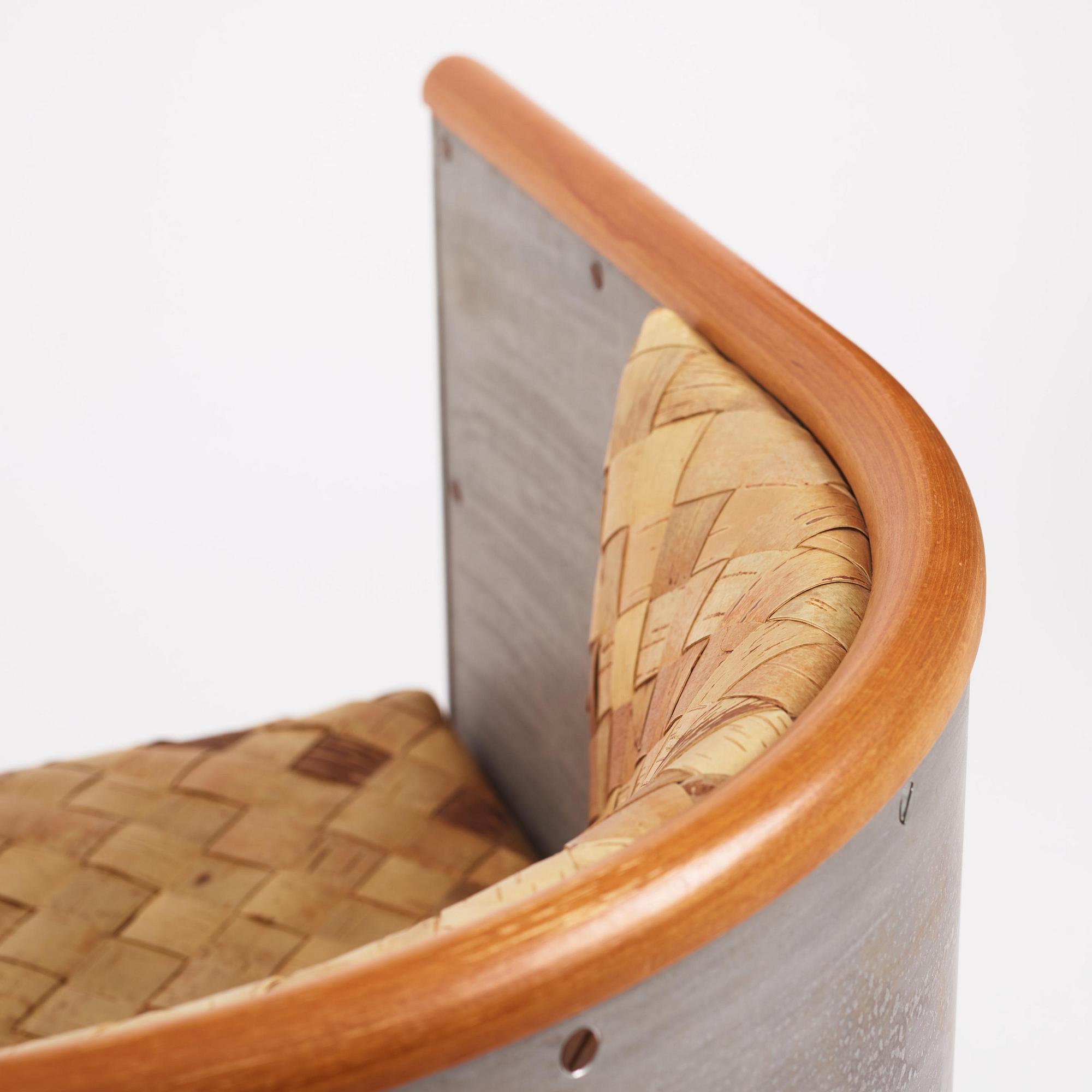 Mats Theselius, an "Aluminiumfåtölj" armchair, ed. 18-50/200, Källemo, Värnamo, post 1990.