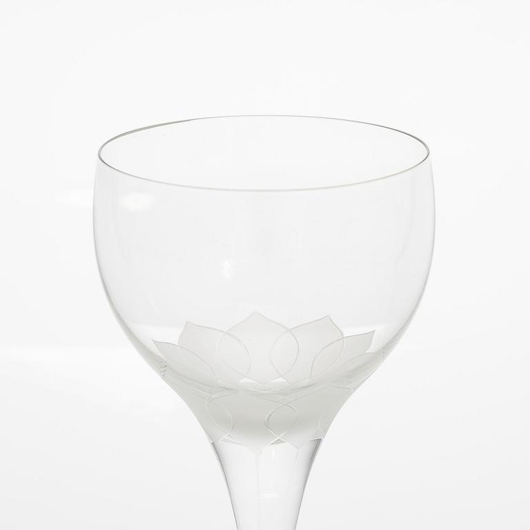 Richard Latham & Björn Wiinblad, glasservis, 40 delar, "Lotus", Rosenthal.