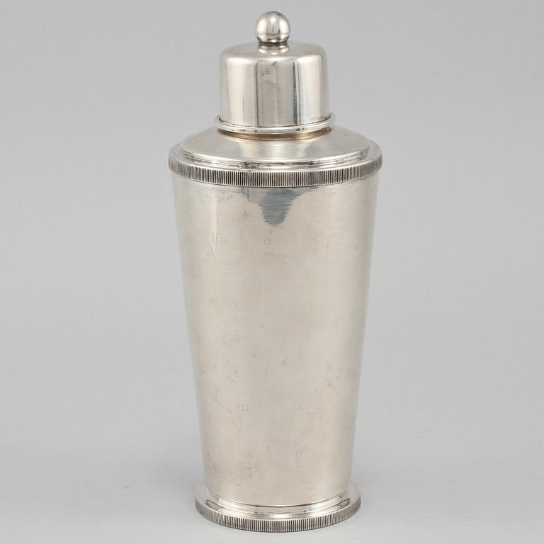 SHAKER, nysilver, art deco, 1900-talets andra kvartal.