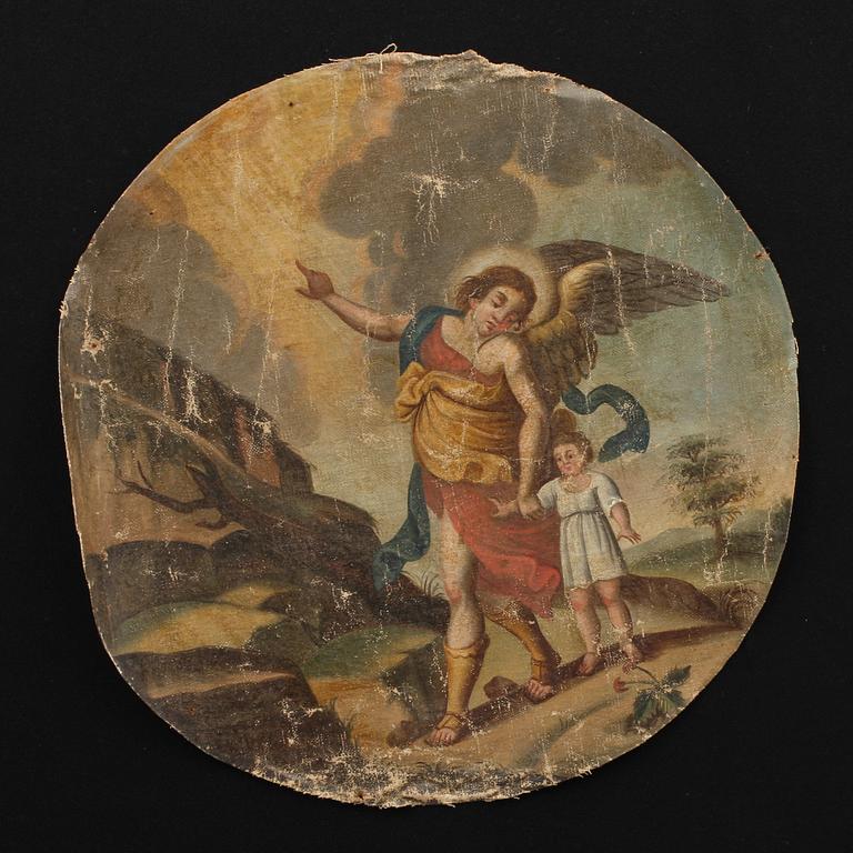 OKÄND KONSTNÄR, oljor, 2 st. Trol 1800-tal.